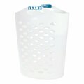 Rubbermaid LAUNDRY HAMPER PLSTC WHT 260004WHTRB